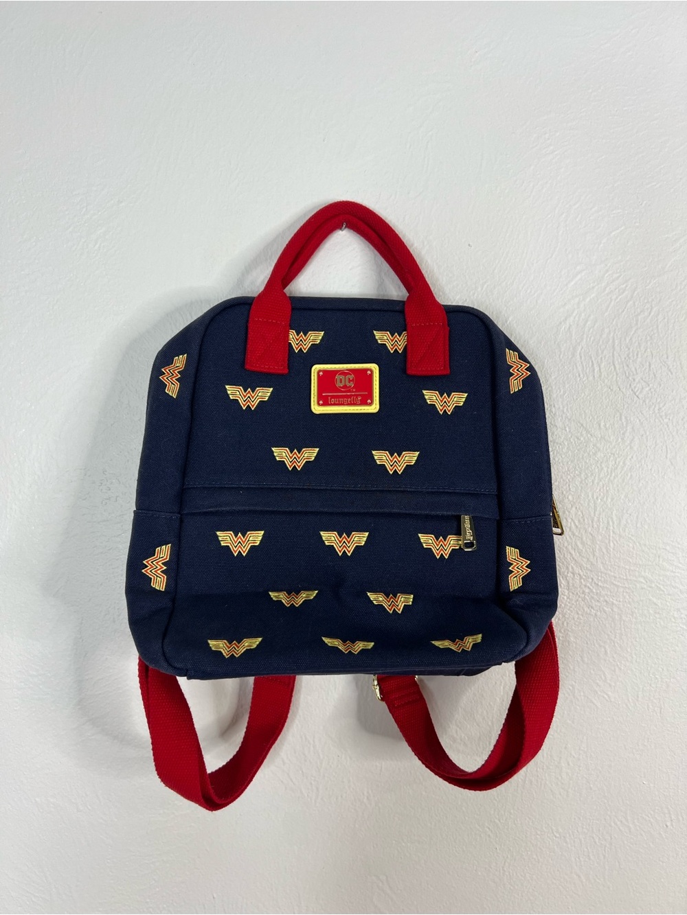Loungefly Wonder Woman Navy & Red Backpack